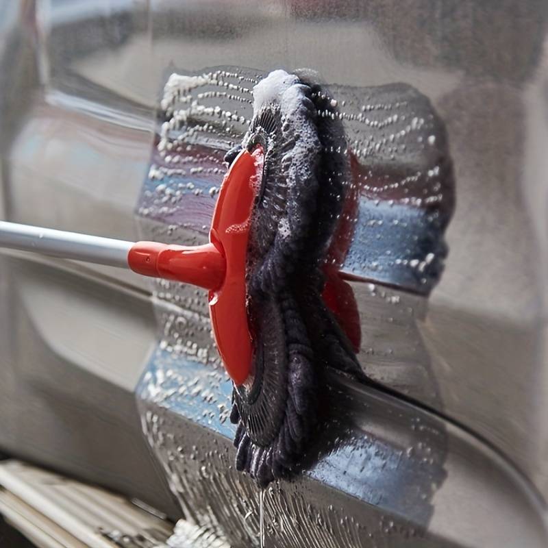 Brosse de lavage de voiture rétractable double couche