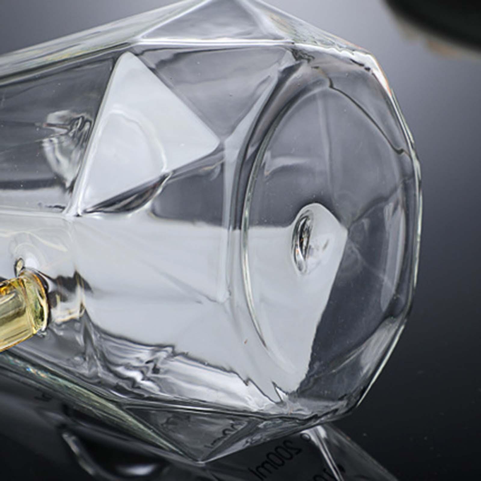 Bouteille d'huile de diamant en verre créatif de 500/700/900ml