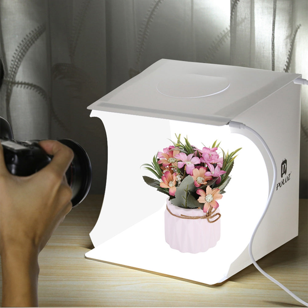 Boîte à lumière pliante pour la photographie avec 6 arrière-plans EVA